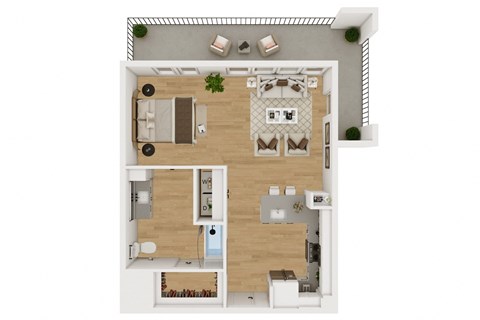 Lenox Burnet Apartments in Austin, Texas A3 LW Floor Plan